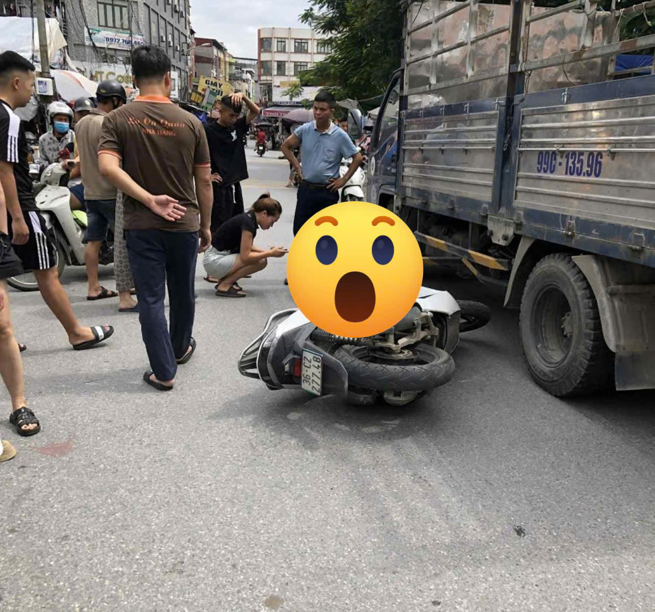 Hiện trường TN tại ngã 4, Ấp Đồn, Yên Phong