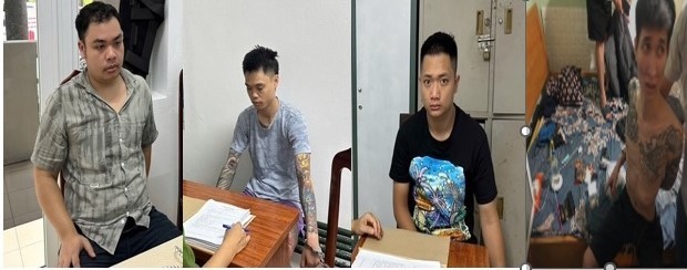 Bắt ổ nhóm phạm tội về ma túy trong khu căn hộ cao cấp ở Gia Lâm, thu nhiều súng đạn